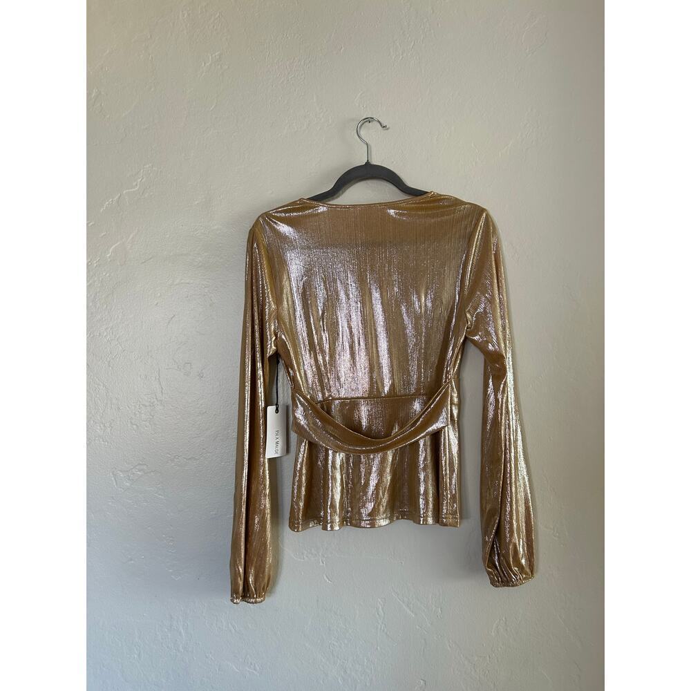Lulus Gold Blouse - Picture 4 of 5